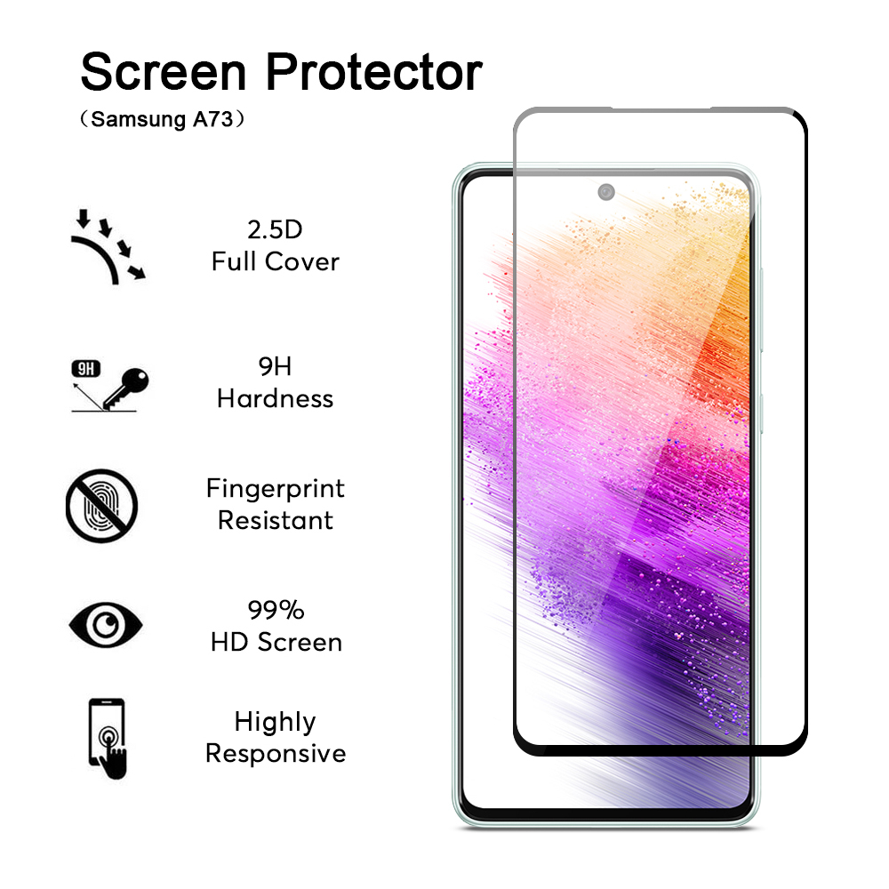 Full Cover Tempered Glass for Galaxy A73 5G