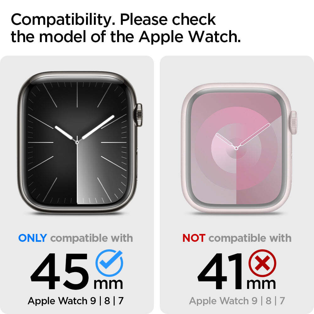 SPIGEN Thin Fit Case for Apple Watch Series 9/8/7 (45mm)