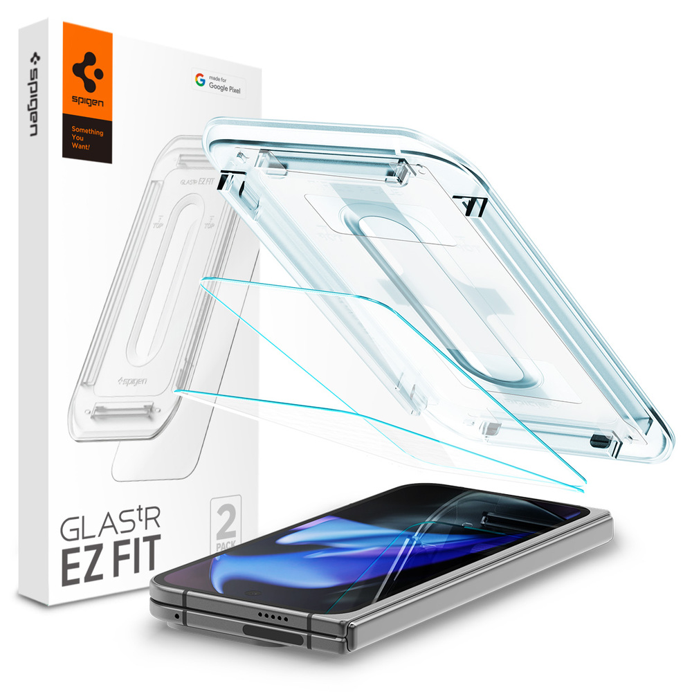 SPIGEN Glas.tR EZ Fit 2 Pcs Front Glass Screen Protector for Google Pixel 9 Pro Fold