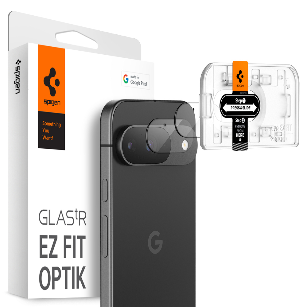 SPIGEN GLAS.tR EZ Fit Optik 2 Pcs Glass Lens Protector for Google Pixel 9