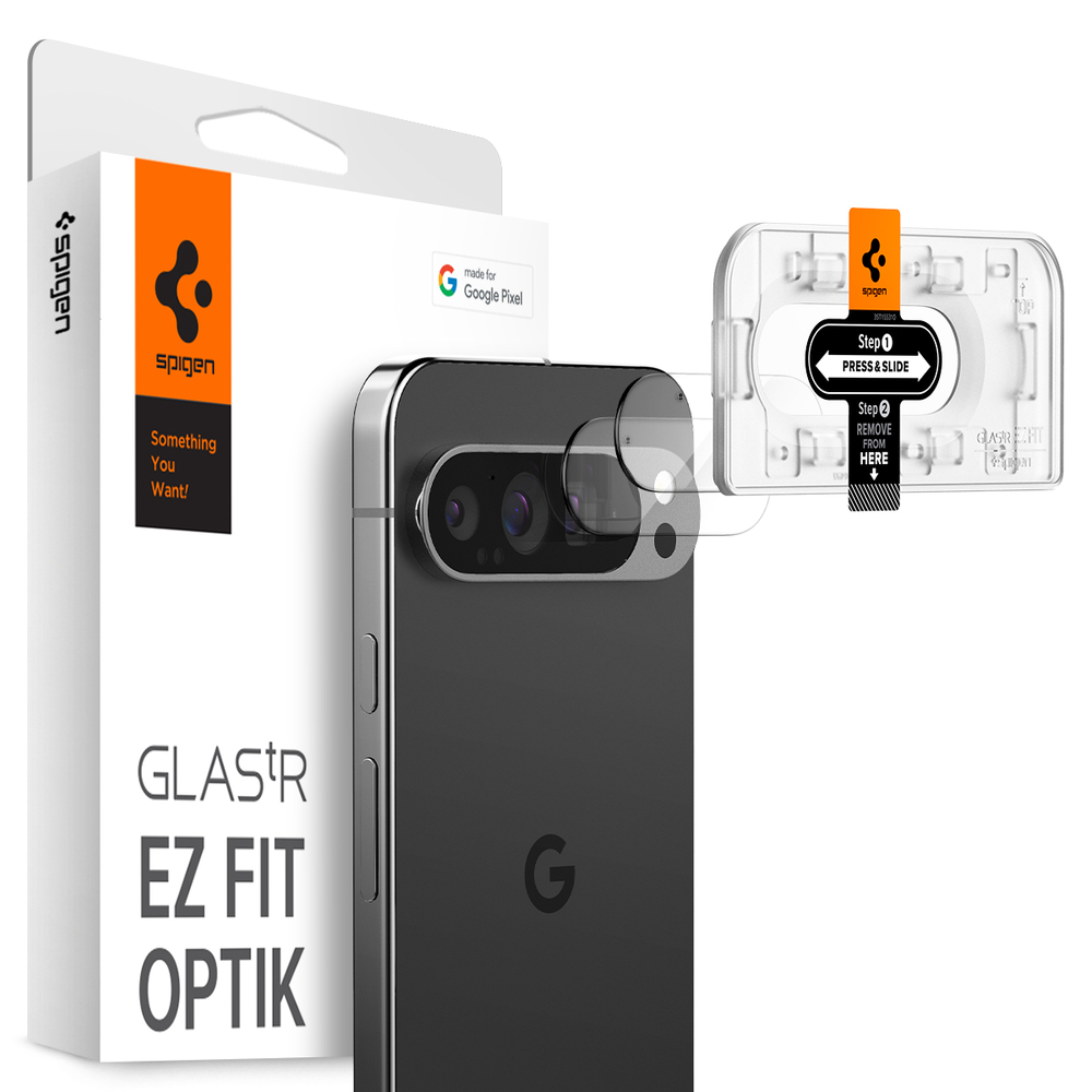 SPIGEN GLAS.tR EZ Fit Optik 2 Pcs Glass Lens Protector for Google Pixel 9 Pro