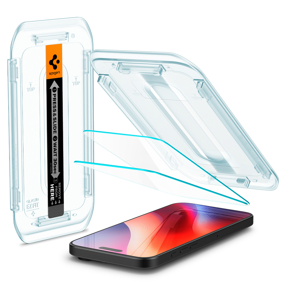 SPIGEN GLAS.tR EZ Fit 2 Pcs Glass for iPhone 16 Pro Screen Protector