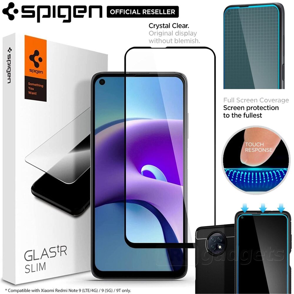 SPIGEN GLAS.tR Slim Full Cover Screen Protector for Redmi