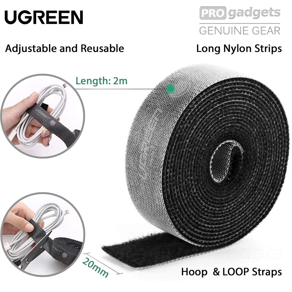 UGREEN 2m 20mm Width Cable Tie Band