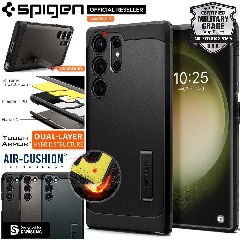 SPIGEN Tough Armor Case for Galaxy S23 Ultra